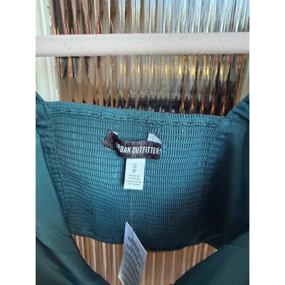 Urban Outfitters Teal Blue Maddie Bustier Corset Hook Eye Crop Top Size Small - Picture 7 of 9